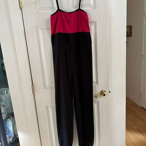 Pink and black Sansha ballet warmup jumpsuit size XL